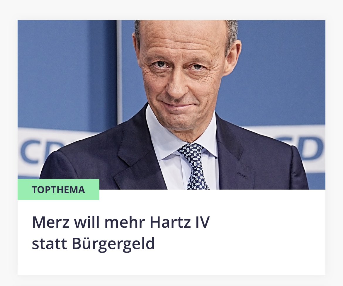 Merz will bitte sein Mowl halten 