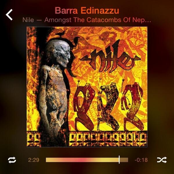 Some #deathmetal for coming down af