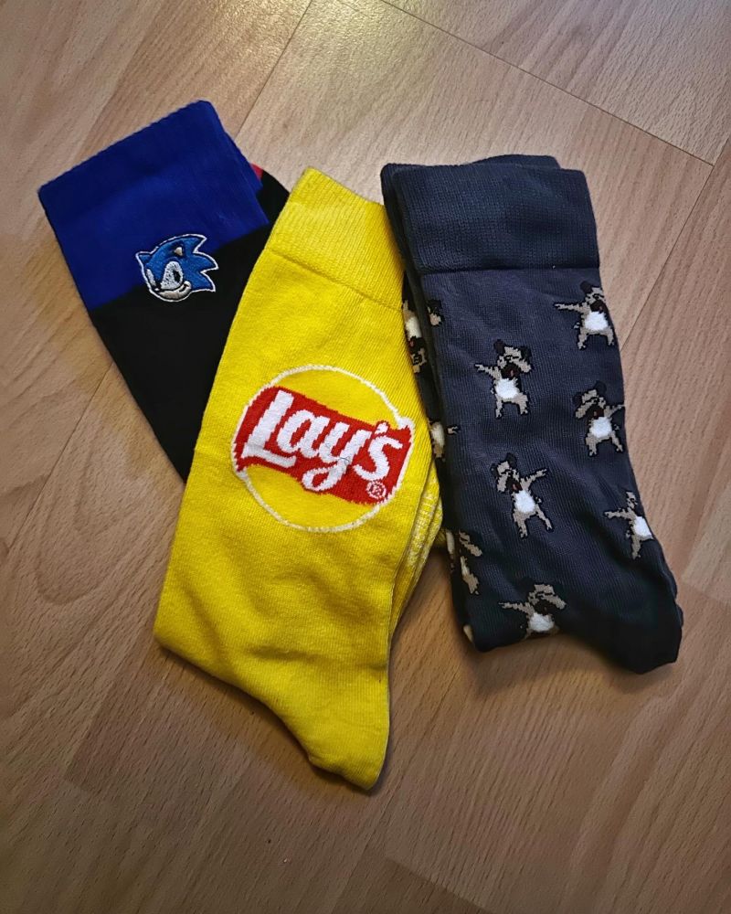 Meine Kinder haben mir Socken geschenkt.